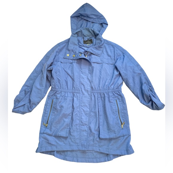 Casablanca blue cinched waist rain jacket - Picture 2 of 7